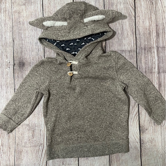 Toddler Boy Bunny Sweater - Picture 3 of 4